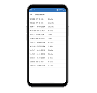 Logbook app for DUKADA Sense Smart Cap